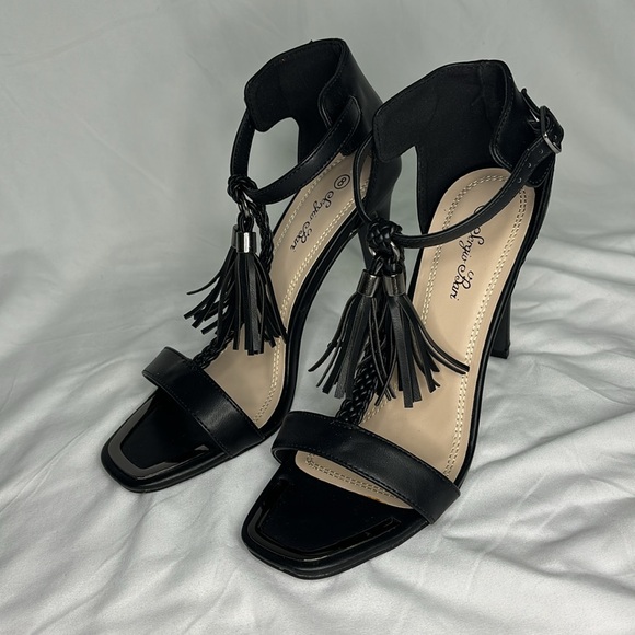 Sergio bari black heels size 8 - Picture 4 of 5